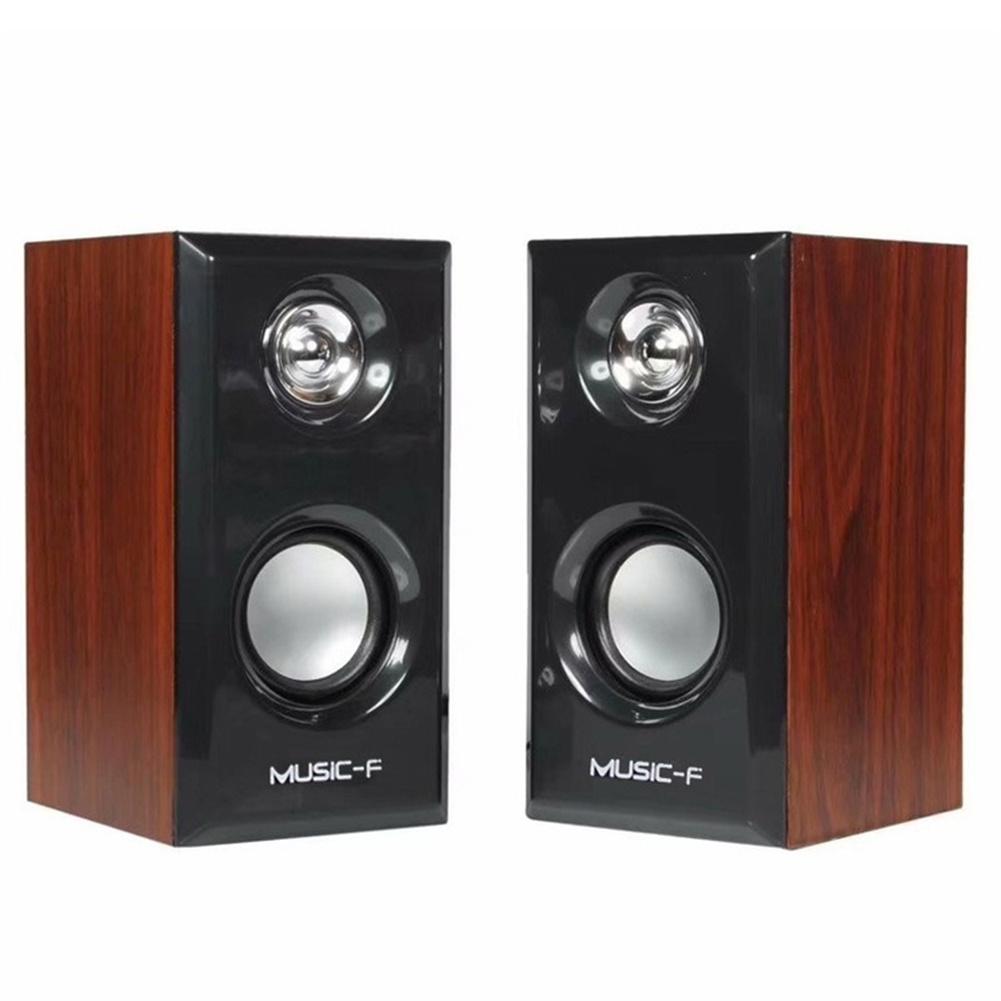 Home Cinema Philips - USB Wired Wood Speakers Bass Stereo