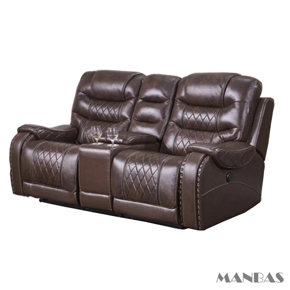 Home Cinema Couch - Minimalist High Quality Genuine Leather Electric