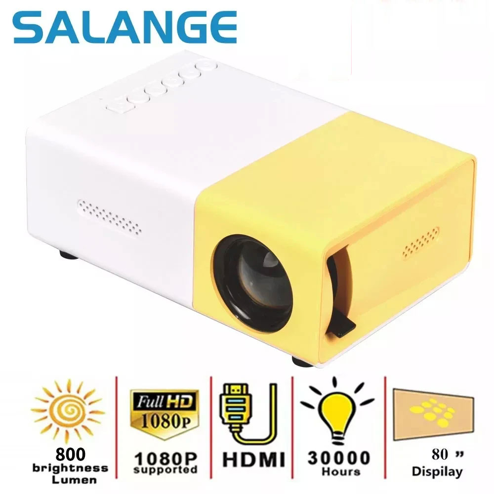 Home Cinema Setup - Salange Mini Projector YG300 Pro LED