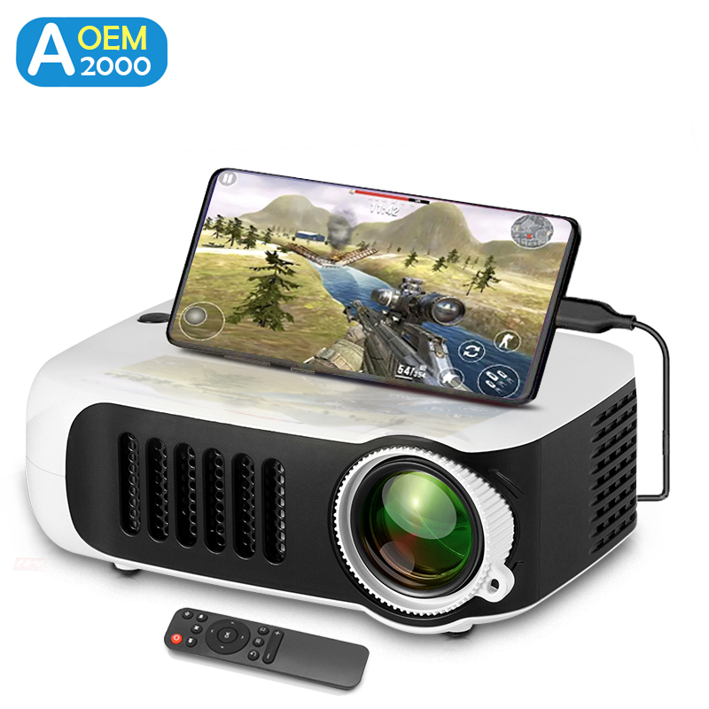 Home Cinema Setup - A2000 Mini Projector Portable Home Cinema