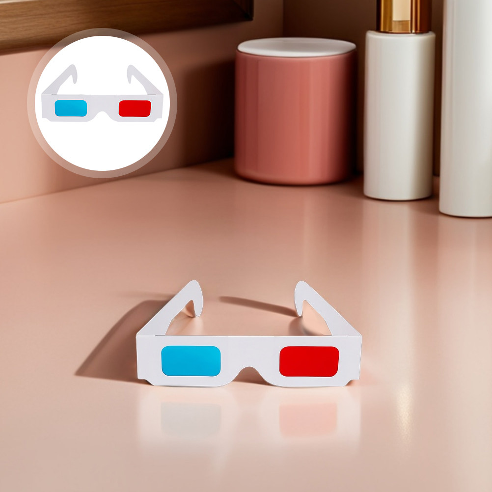 Home Cinema Magazine - 40Pcs Disposable Paper 3D Glasses Anaglyph