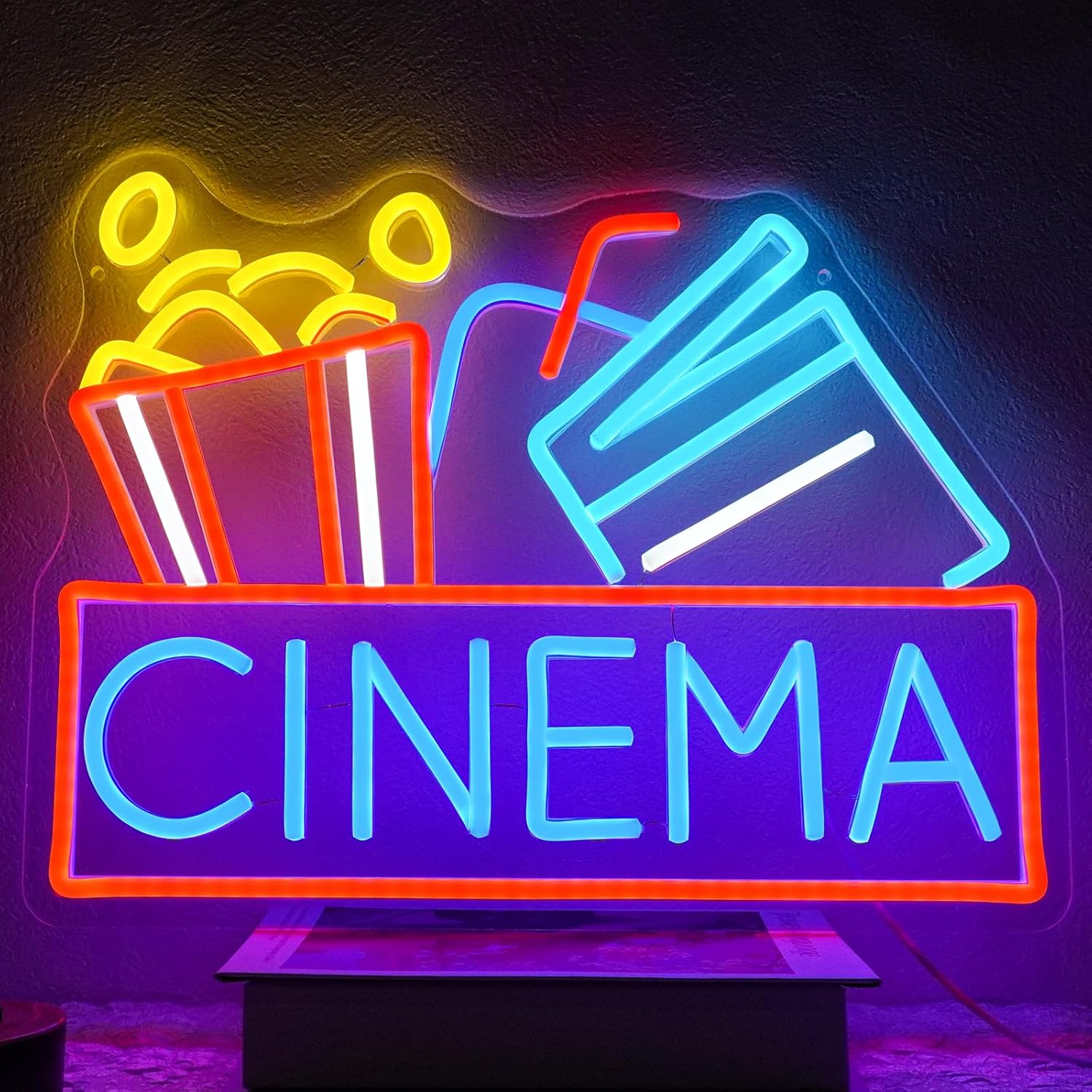 Home Cinema Setup - Cinema Neon Sign USB Powered LED