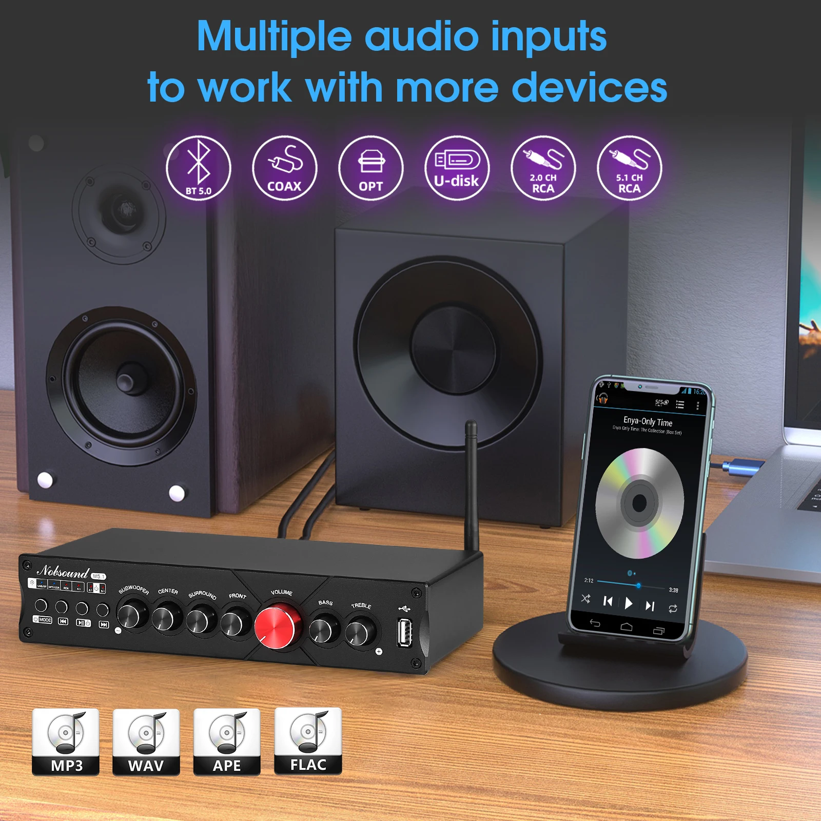 Nobsound M5.1 Digital Bluetoot - огляд і ціна Home Cinema Onkyo 5.1