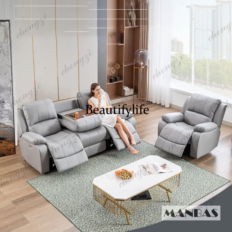 Genuine Leather Manual Electri - огляд і ціна Home Cinema Couch