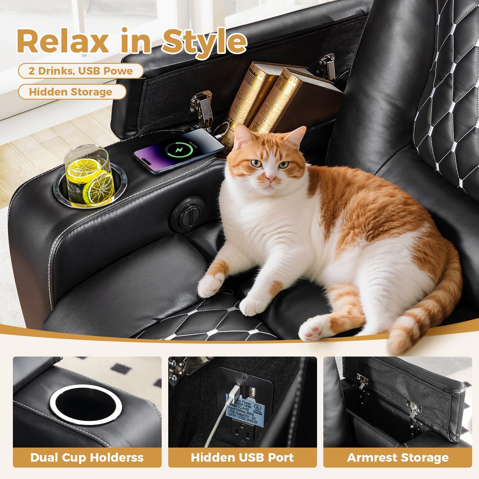 Electric Power Recliner Chair  - огляд і ціна Home Cinema Couch