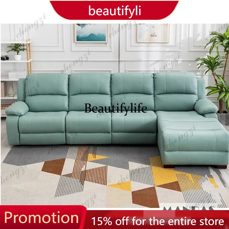 01A Leather Manual Electric Re - огляд і ціна Home Cinema Couch