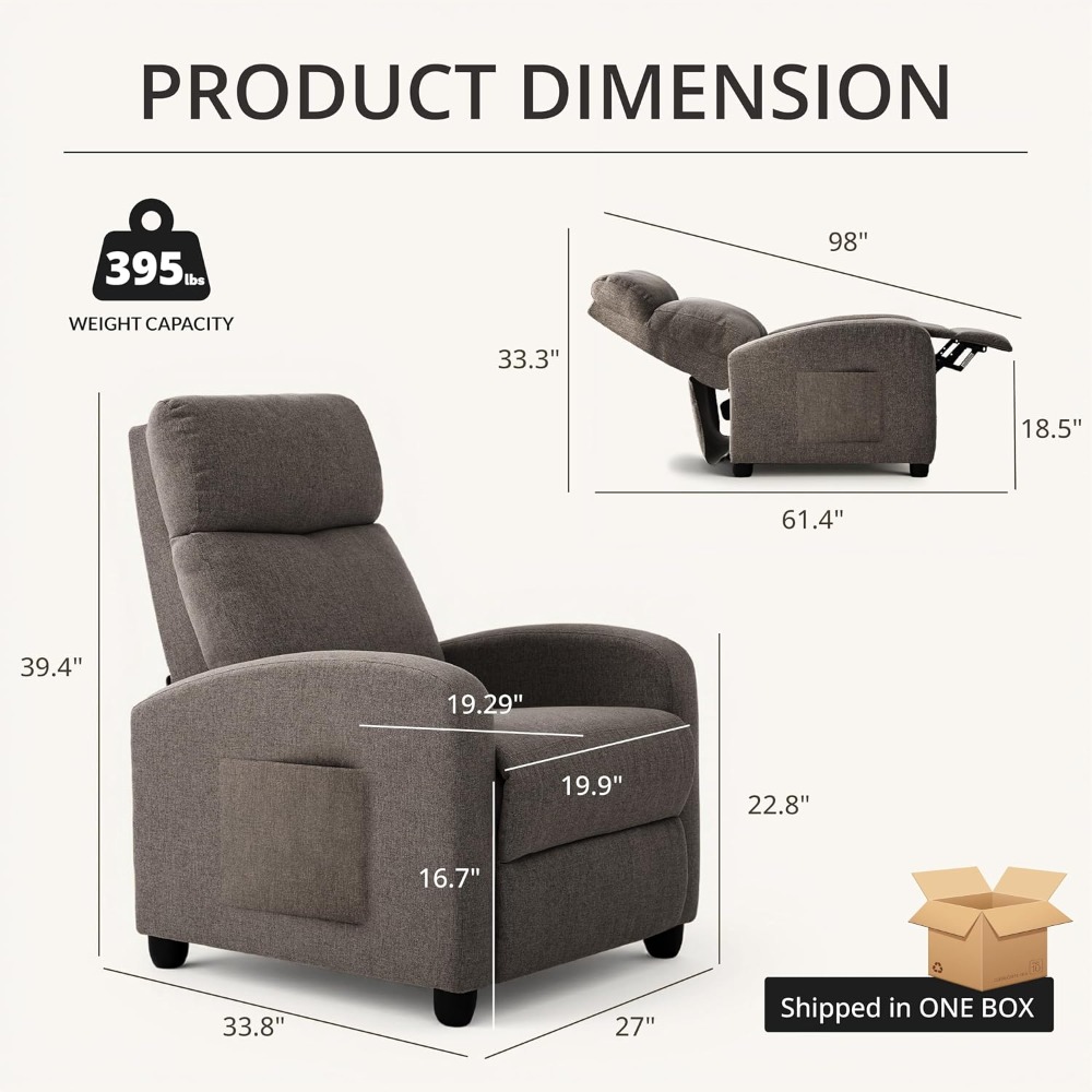 Modern Manual Push Back Reclin - огляд і ціна Home Cinema Couch