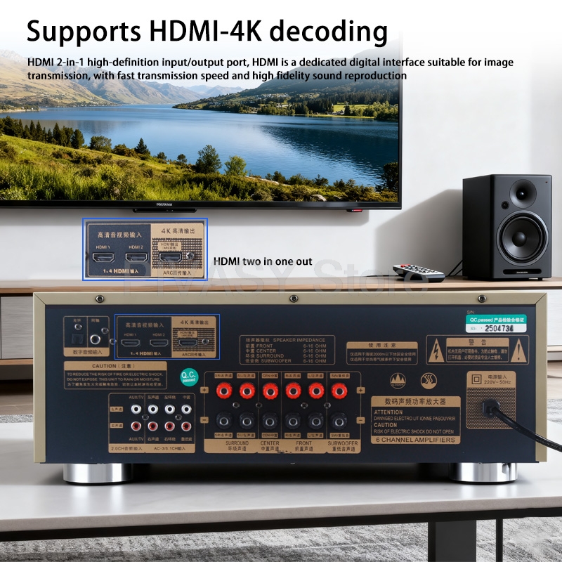 1200W Amplifier Bluetooth Amp  - огляд і ціна Home Cinema Onkyo 5.1